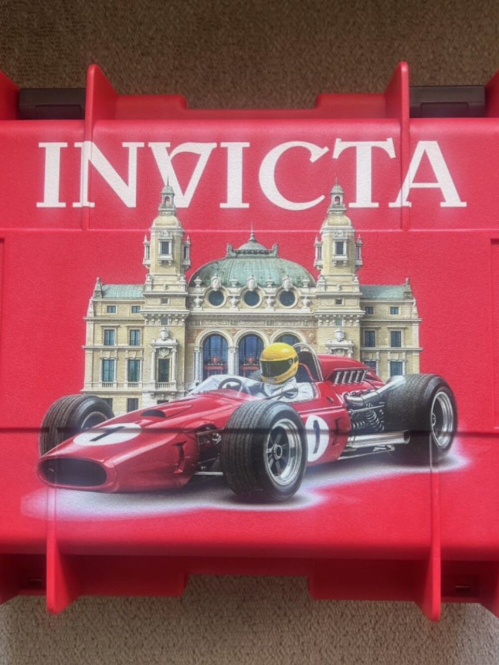 INVICTA LIMITED EDITION RED INDY RACE 8-10 Slot Dive Impact Watch Case NEW